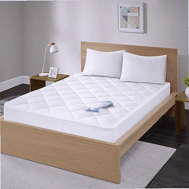 King Mattress Protector Pad Waterproof Bed Cover, Breathable 300TC Sateen Cot...