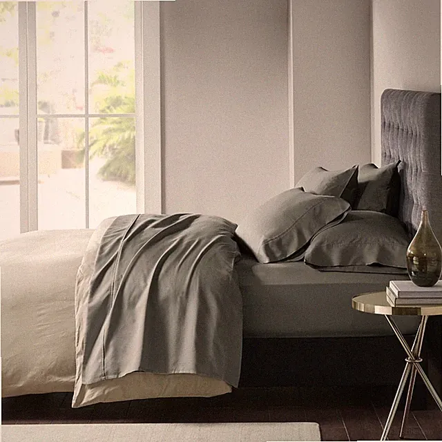 Madison Park 4 piece Popular Charcoal Cotton Poly Snug Grip Sheet Set Easy care