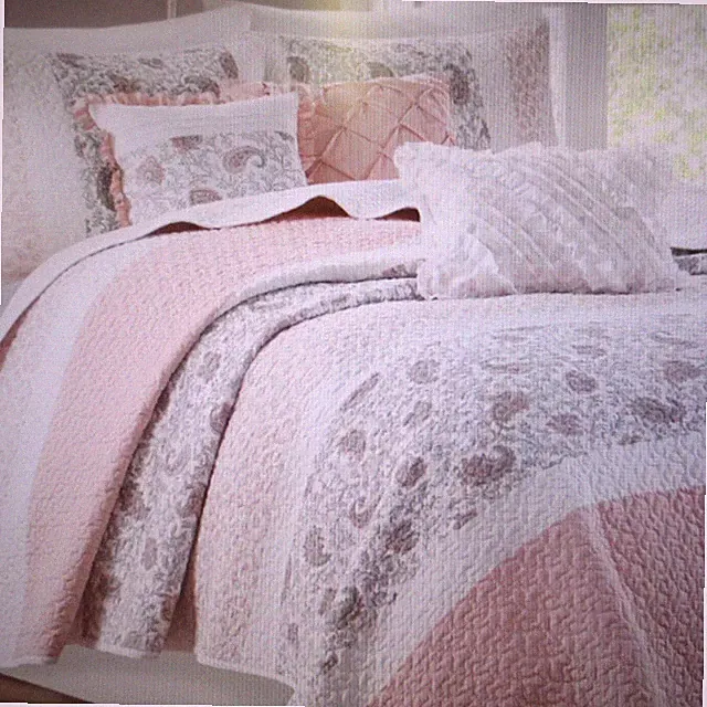 Madison Park 6pc Reversible Stella Cotton Percale Full/Queen Bed Set