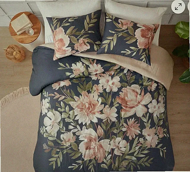 Madison Park Camillia 3 Piece Cotton Duvet Cover Set Full/Queen 🦋