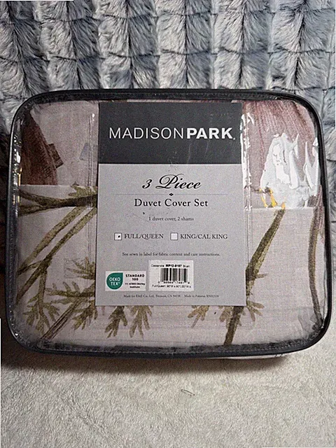 Madison Park Cassandra Cotton 3-Pc. Duvet Cover Set, Full/queen Blush