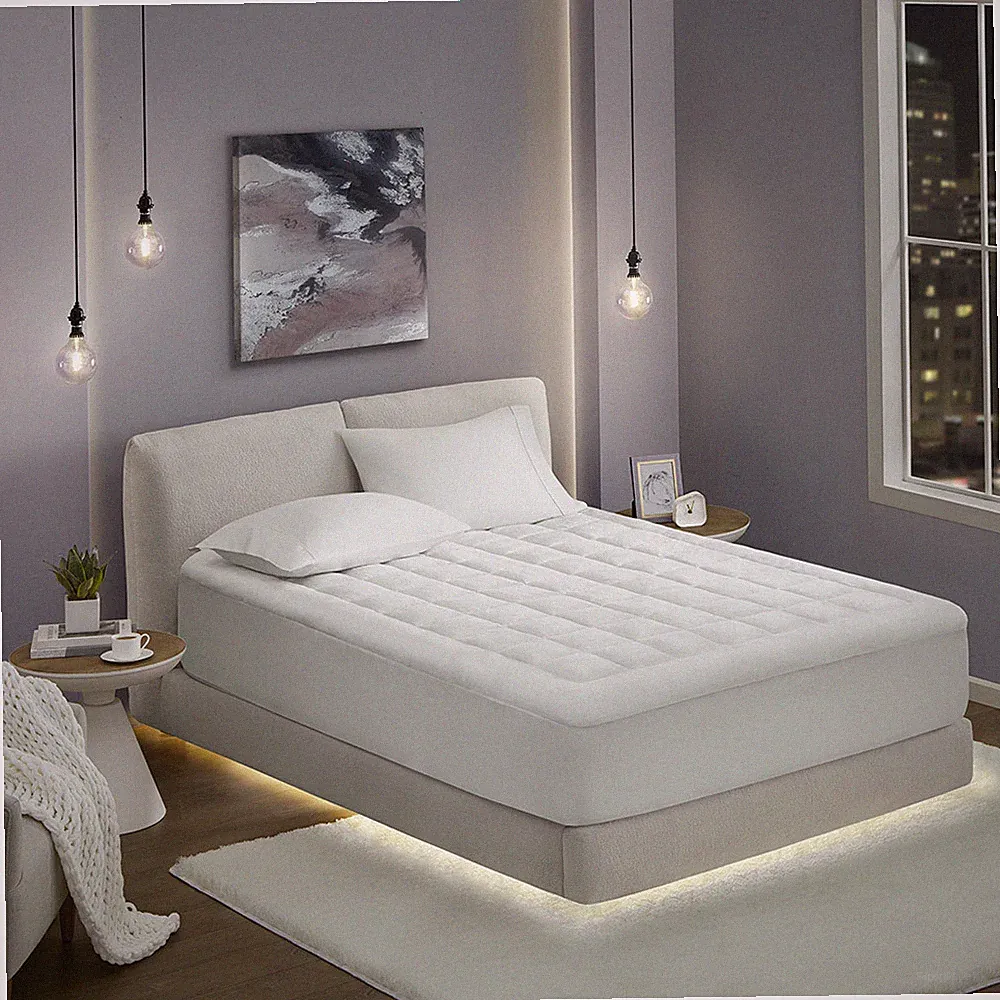Madison Park Cloud Soft Overfilled Plush Waterproof Mattress Pad
