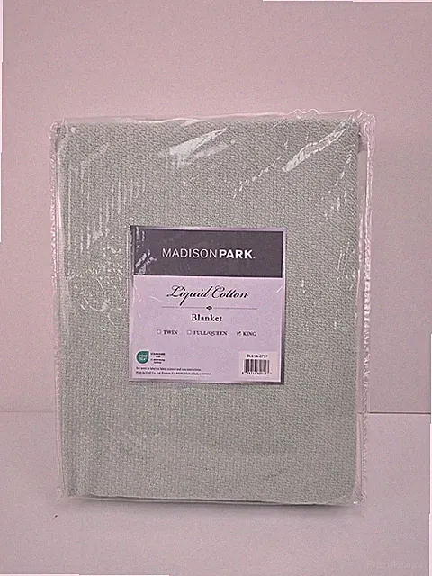 Madison Park Cotton Luxury Blanket, Soft and Cozy 100% Cotton King Size