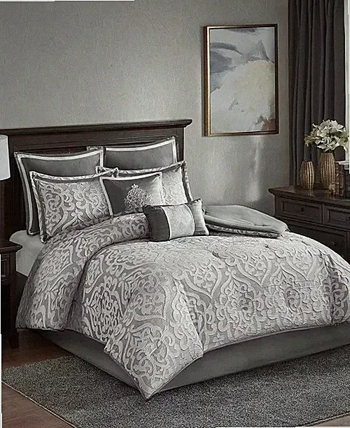 Madison Park Odette Jacquard 8-Pc. Comforter Set, California King, NWT
