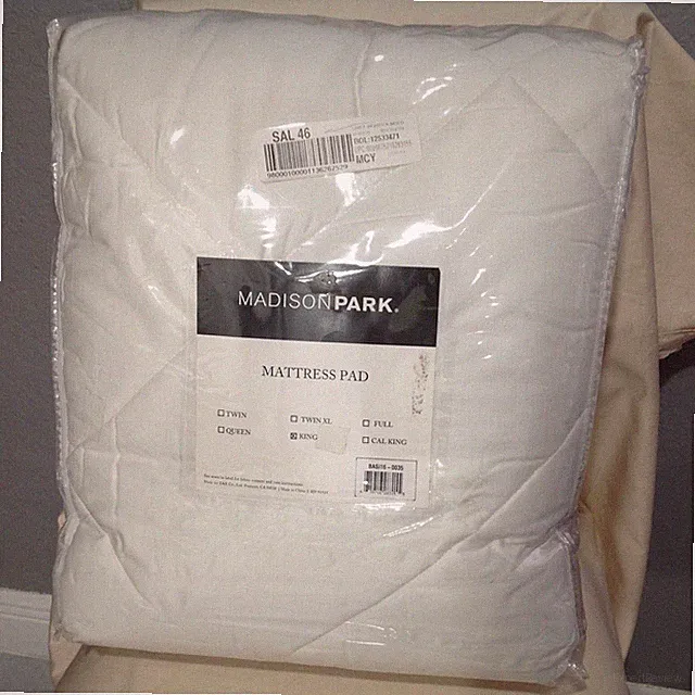 Madison Park Quiet Nights Waterproof Cotton Mattress Pad King