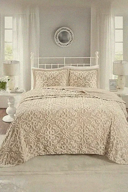 Madison Park Sarah Cotton 3-pc. Bedspread Set, King/Cal King