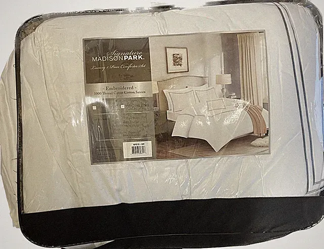 Madison Park Signature Luxury 1000 TC Cotton 5-Pc. Comforter Set - KING - White