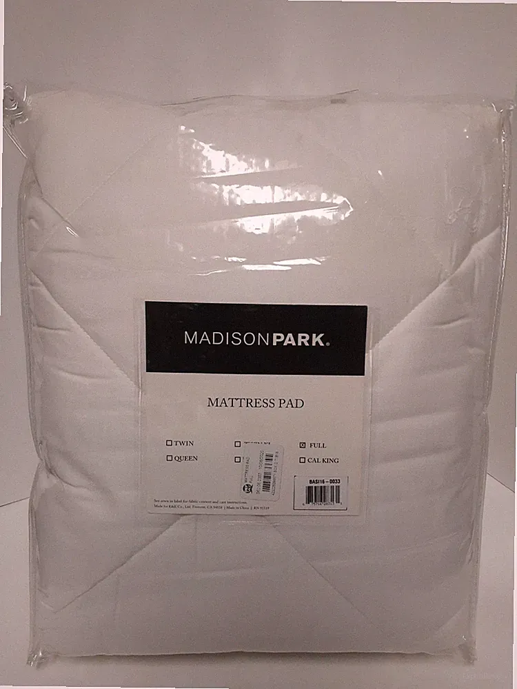 Madison Park White Mattress Pad | Full | Free Shipping