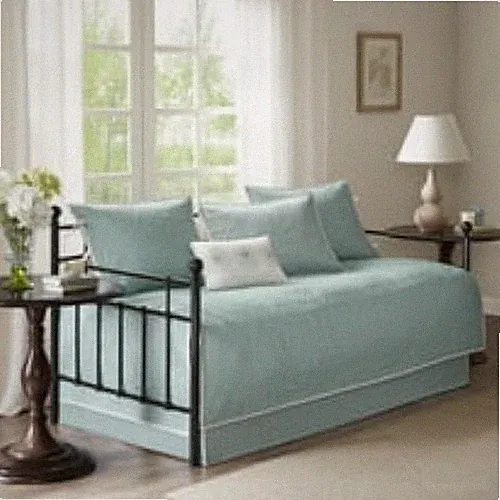 New Green Twin Bed Skirt for a Daybed by Madison Park, 100% polyester