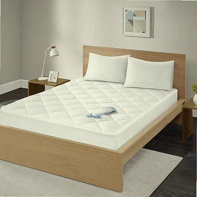 Queen Mattress Protector Pad Waterproof Bed Cover, Breathable 300TC Sateen Co...