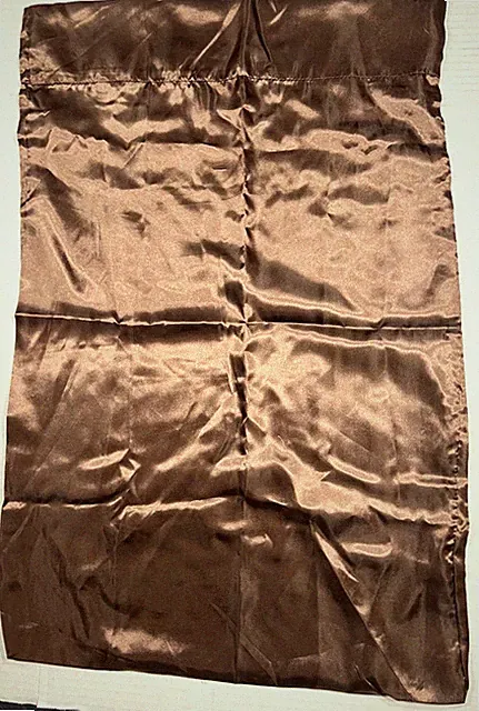 Satin Madison Park Essentials Set of 2 Standard Luxurious Pillowcases Brown NWOT