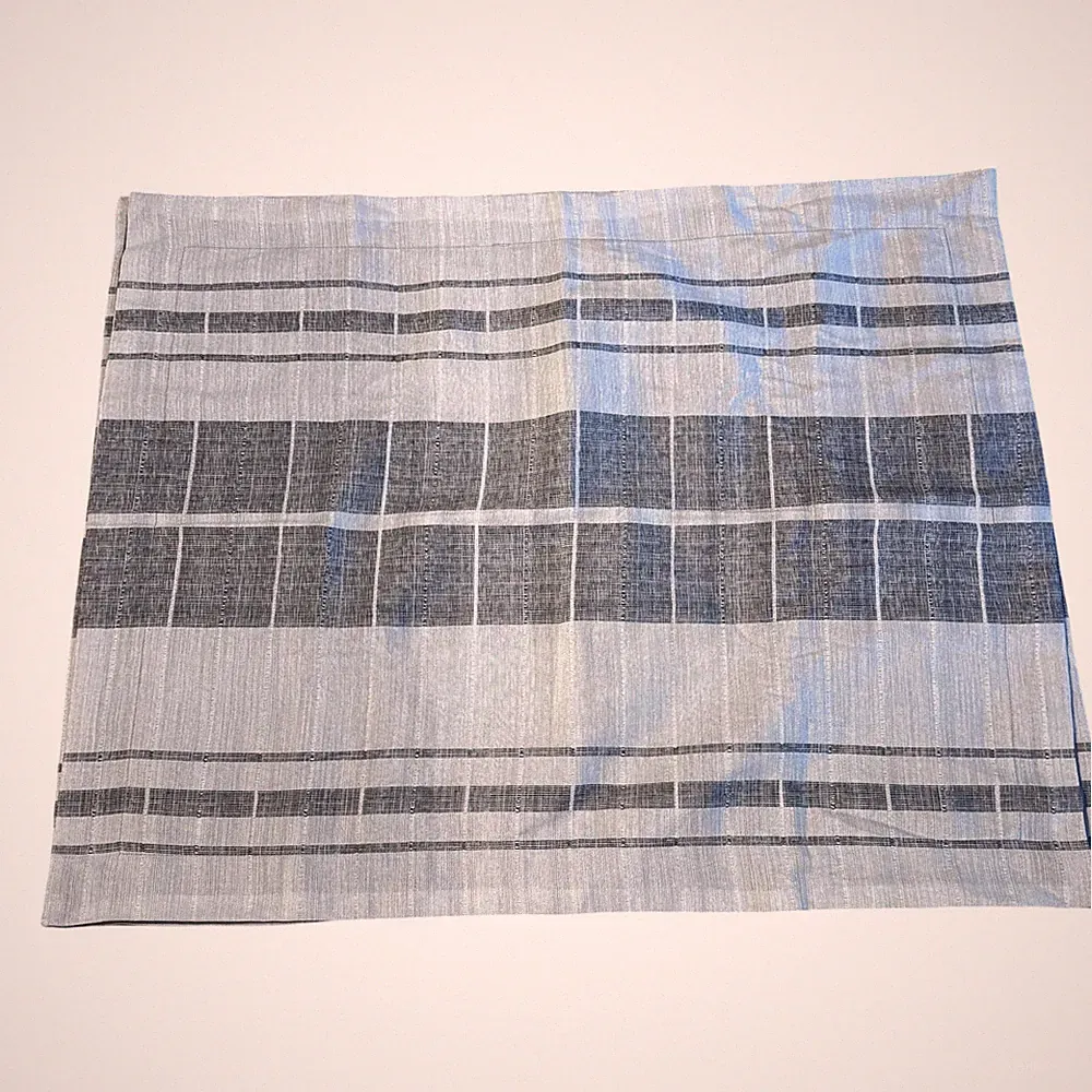 Set of 2 Madison Park Pillow Shams King Size 24" x 30" Stripe Gray Multi